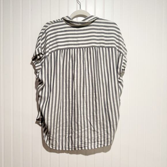 Madewell Striped Daily Shirt Boxy Fit Size Medium - Picture 6 of 6